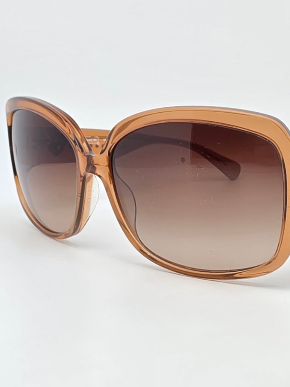 Coach HC8027 L902 5094/13 Scarlett Sand Beige Frame Brown Lens Sunglasses 59mm